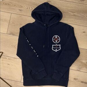 Greyson Dark Blue Hoodie with Detroit Patch